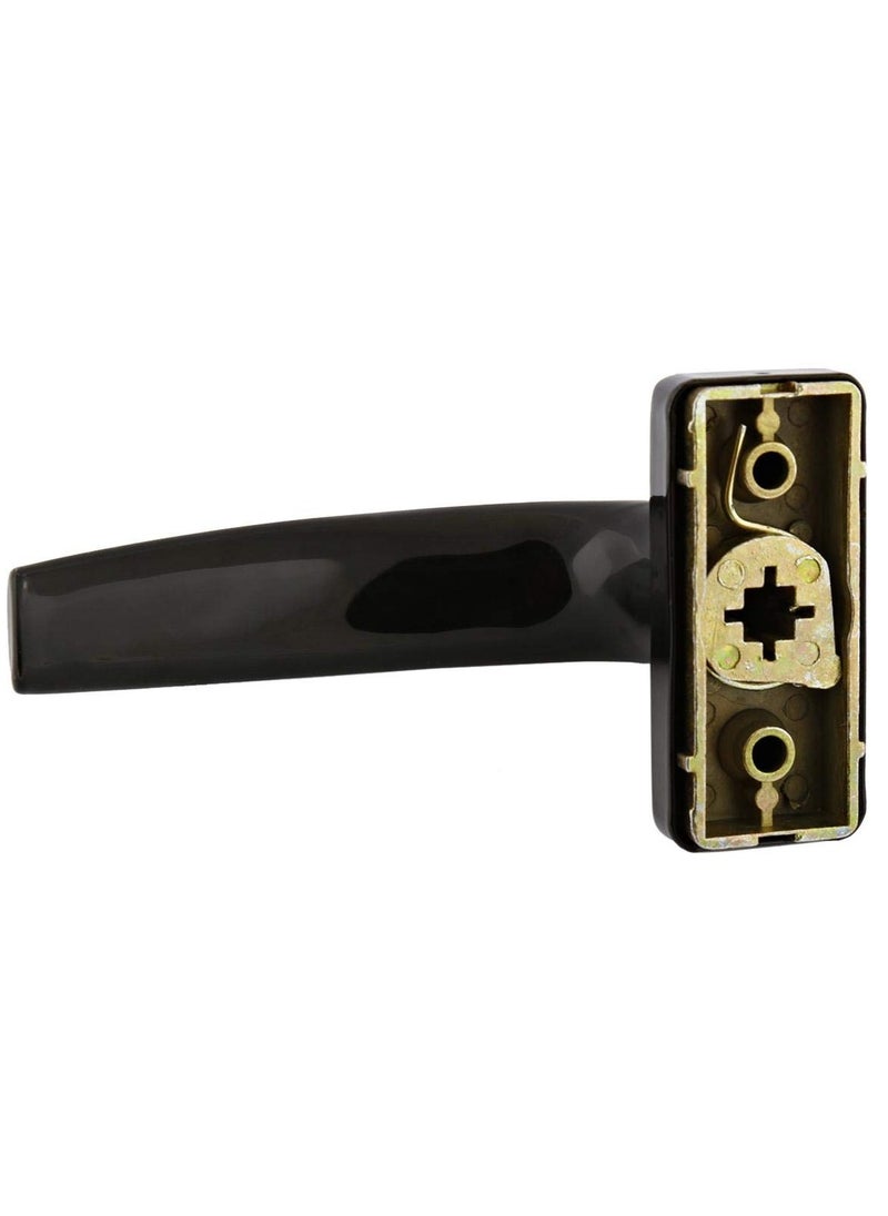 Sharpdo Black Door Handles 2 Piece Aluminum Alloy Door Handle Solid Aluminum Handle White Aluminum Door Handle Fits Common Doors And Balcony Doors  - Image 2