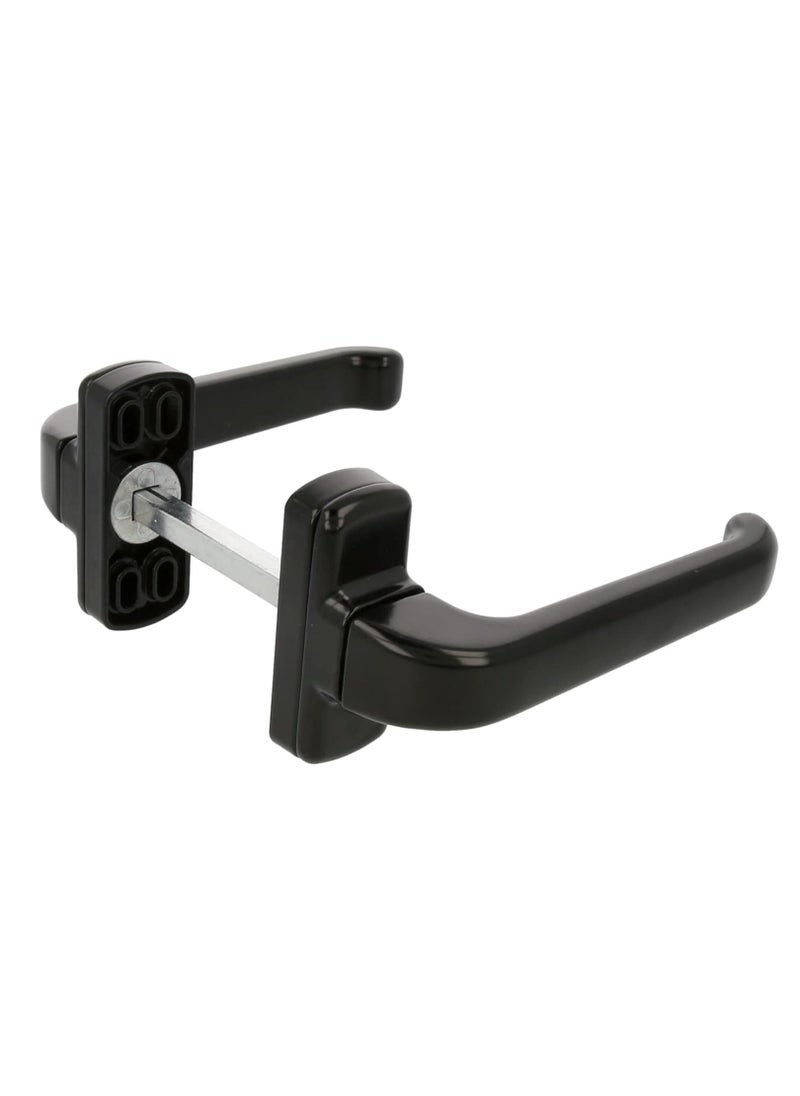 Sharpdo Black Door Handles 2 Piece Aluminum Alloy Door Handle Solid Aluminum Handle White Aluminum Door Handle Fits Common Doors And Balcony Doors  - Image 4