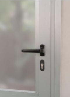 Sharpdo Black Door Handles 2 Piece Aluminum Alloy Door Handle Solid Aluminum Handle White Aluminum Door Handle Fits Common Doors And Balcony Doors  - Image 5