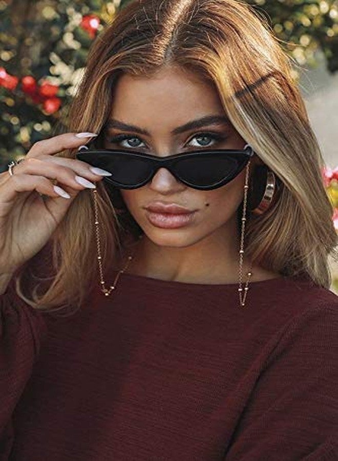 AllenCOCO 14 K Gold Plated Faceted Beads Eyeglass Chains for Women Sunglass Retainer Strap Eyewear Retainer Eyeglass Strap Holder - Image 5