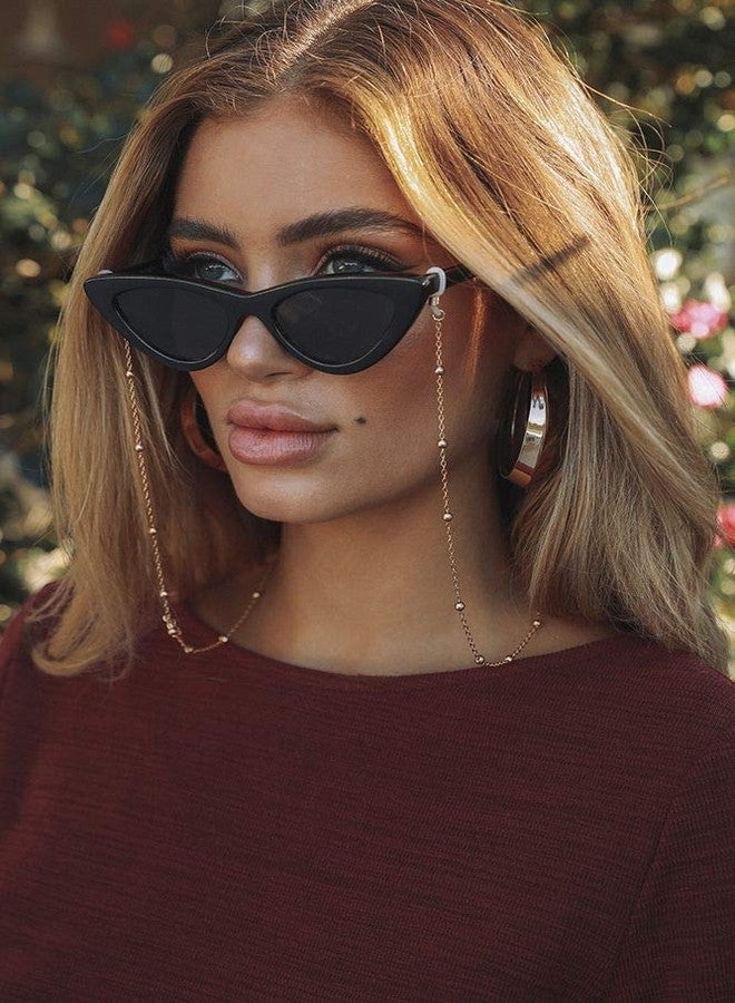 AllenCOCO 14 K Gold Plated Faceted Beads Eyeglass Chains for Women Sunglass Retainer Strap Eyewear Retainer Eyeglass Strap Holder - Image 4