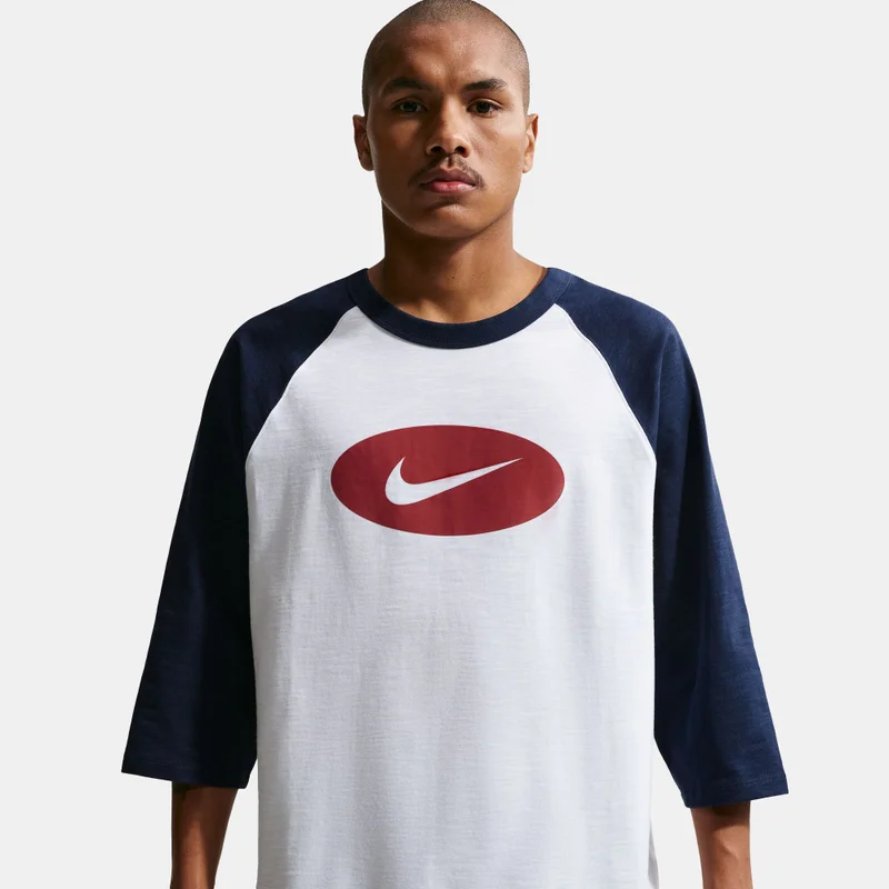 Nike Blue Men's Club 3/4-Sleeve Raglan Top for Men | Best Price UAE