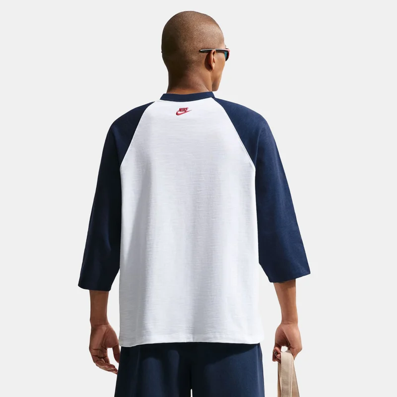 Nike Blue Men's Club 3/4-Sleeve Raglan Top for Men | Best Price UAE