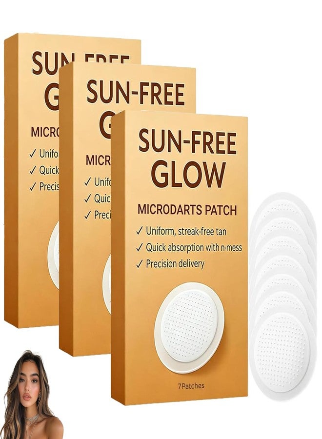 tebazoew PurevLab Sun-Free Glow Patch for Women & Men, Round Micro-Tip Self Tanning Patches for Natural Bronzed Skin, Peel and Place Beauty Tabs for Daily Routine(3 Boxes - Image 1