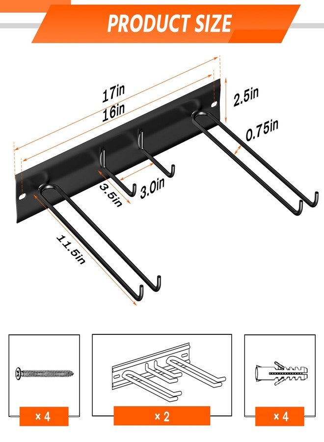 Ultrawall Wall Mount Ski Rack, Garage Ski Storage Rack, Ski Hangers For 8 Pairs of Skis - Image 2