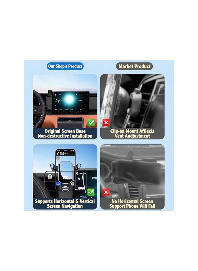S-TOP Car Navigation Screen Phone Holder Bracket Fit for 2024 2025 Rox 01 Car Accessories - Image 4