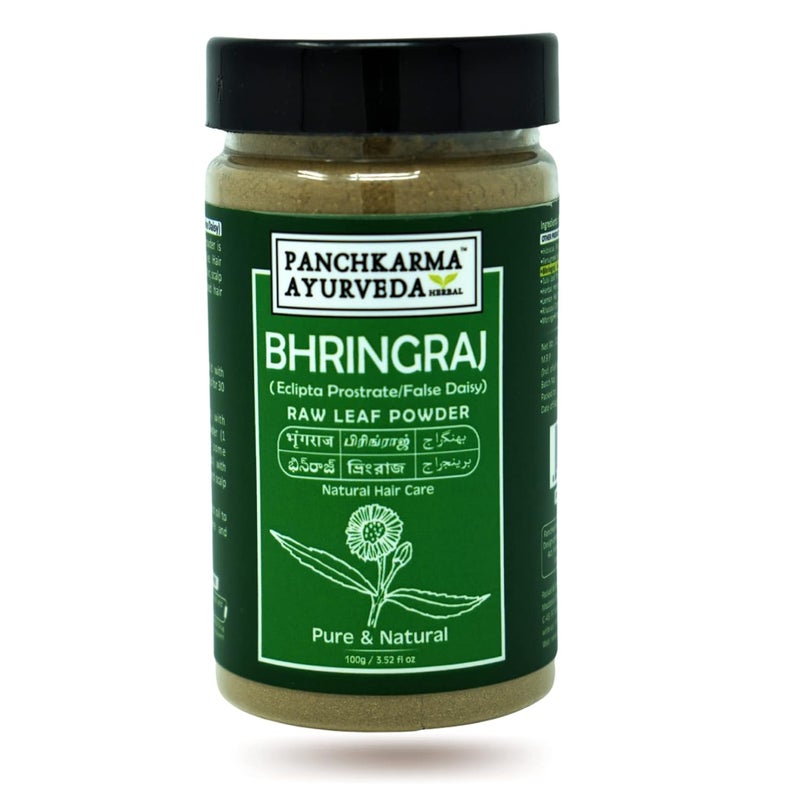 PANCHKARMA AYURVEDA Panchkarma Ayurveda Herbal  Natural Bhringraj Leaf Powder For Hair Pack Eclipta Prostratefalse Daisy 100g 
