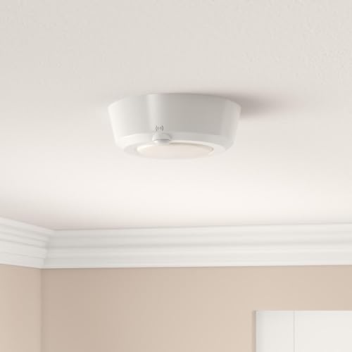 LUXSWAY Wireless Ceiling Light with RF Remote and Motion Detector, Cool Warm White Shower Light,Super Bright Battery Ceiling Light Timer for Closet Hallway Stair Gargage 5.67 Inch, 300Lumens - Image 2