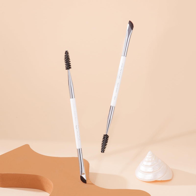 Albeaut Dual Eyeliner Brush Brow Brush, Precision Eye Makeup Applicator For Powder/Liquid/Cream Formula, Ultra-thin Eyeliner Brush Synthetic Bristles (198 Dual-Line) - Image 5