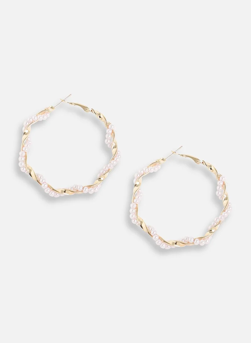 SOHI Party Artificial Hoop Earring Jewellery