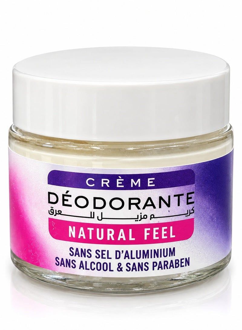 BiOCOSMETICS NATLYNE BIOCOSMETICS Natural Feel Deodorant Cream Natural Freshness & All-Day Confidence Aluminum Salt-Free, Alcohol-Free & Paraben-Free 50g - Image 3