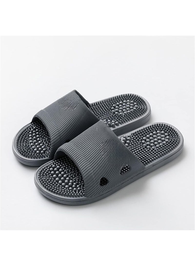 Massage Slippers Acupressure Foot Open Toe Reflexology Sandals Relief Neuropathy Arthritis Plantar Foot Pain Plantar Fasciitis Slippers Women Men Indoor Non Slip for Bath  - Image 1