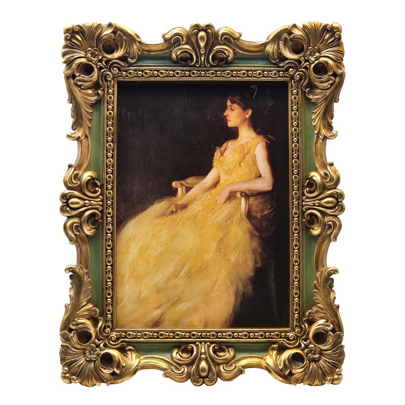 سيسو CISOO 5x7 عتيقة الصورة إطار عتيقة عتيقة خضراء وذهبية إطار الصورة لجدول أعلى وجدار عرض الأزهار الديكور الرجعية معرض الصور - Image 1