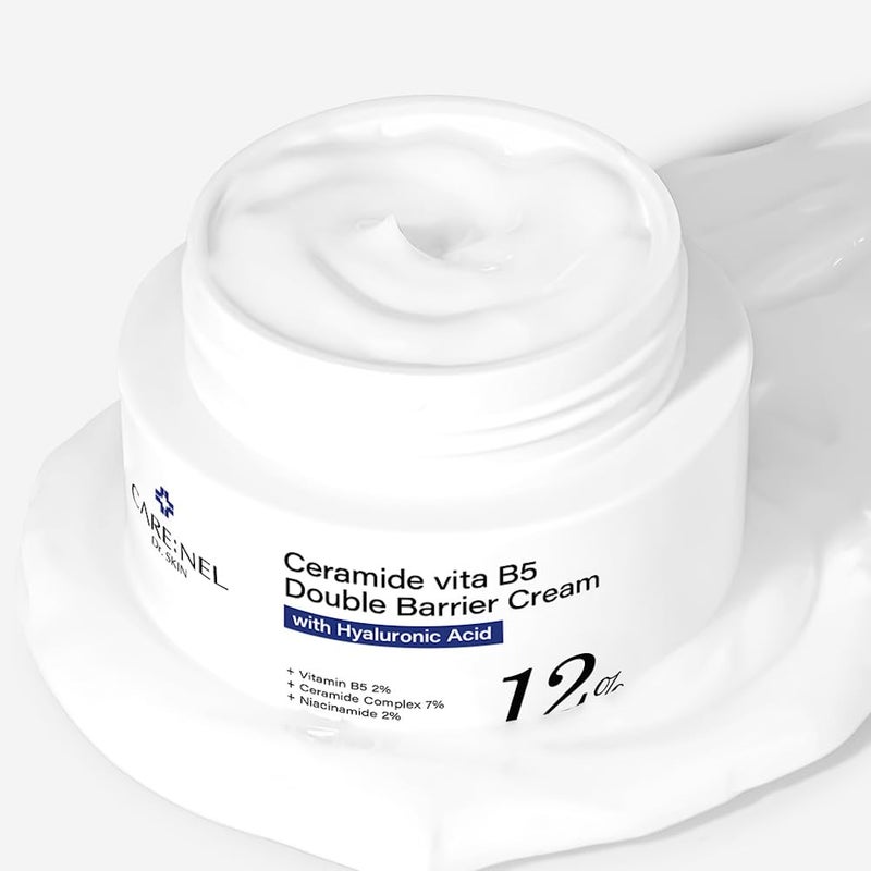 CARENEL Ceramide Vita B5 Double Barrier Cream 17 floz Pantothenic Acid Vitamin Intensive Moisturizing for Face Facial Moisturizer