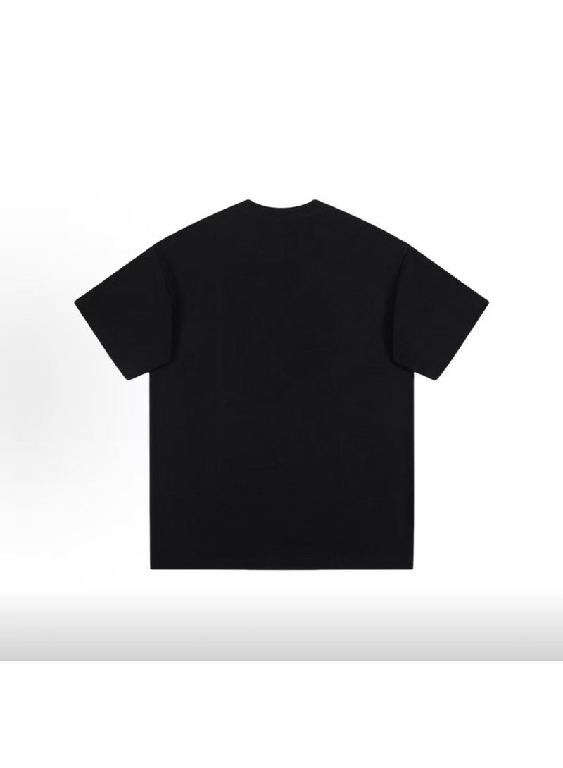 Dickies Black Short Sleeve T-Shirt with Flame Logo Print Size L - Image 3