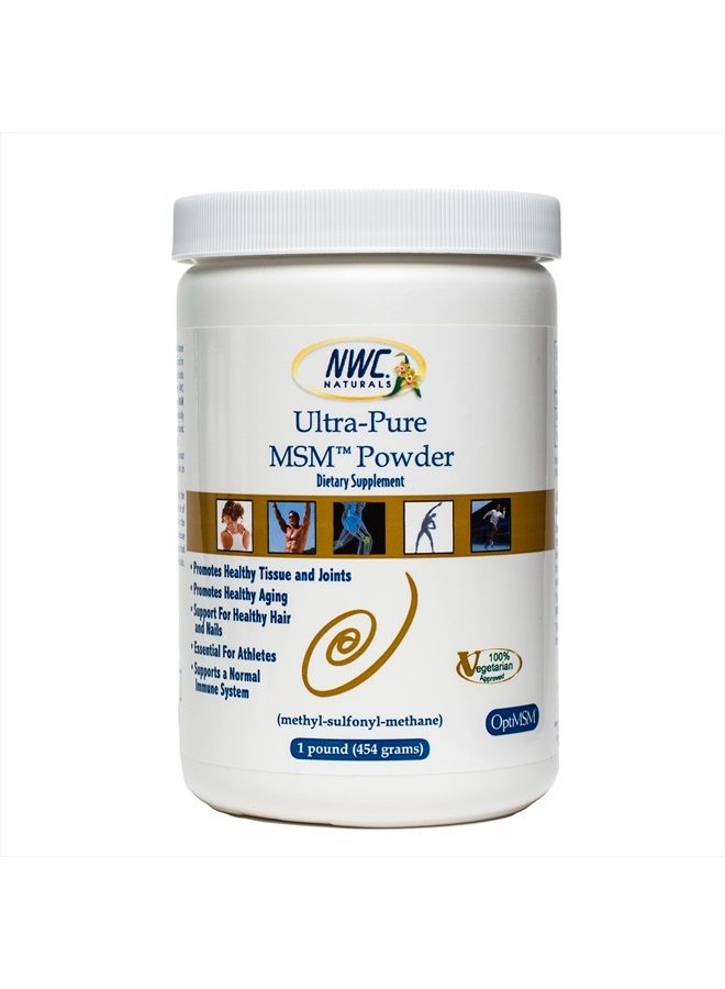 NWC Naturals Ultra-Pure™ MSM Powder, 1-Pound Plastic Jar - Image 1