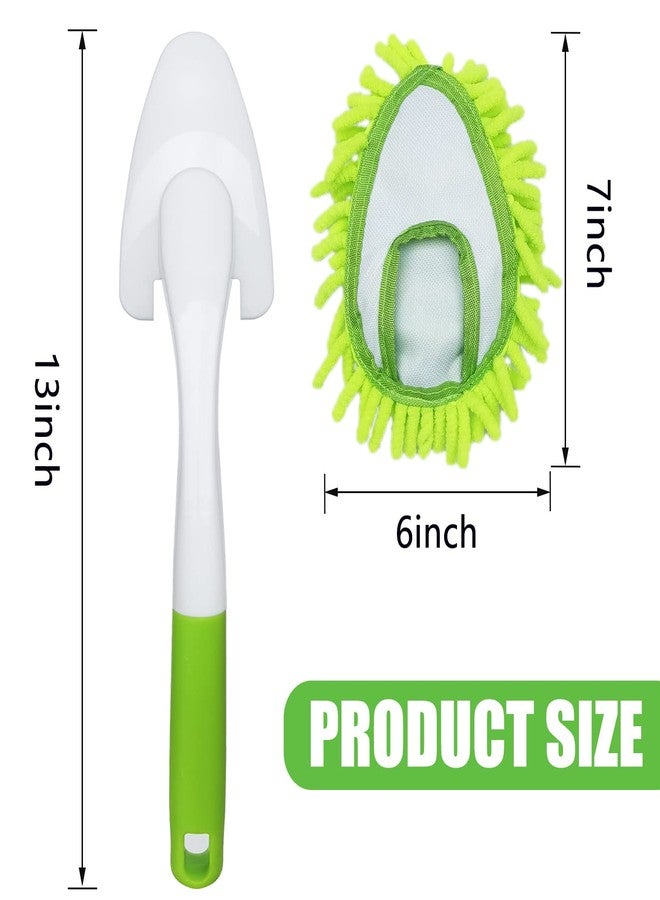 BAIDOON Microfiber Duster for Cleaning, Hand Washable Dusters with 4 pcs Replaceable Microfiber Head,Wet and Dry Use, Detachable Cleaning Supplies for Office, Car, Window, Furniture, Wall - Image 2