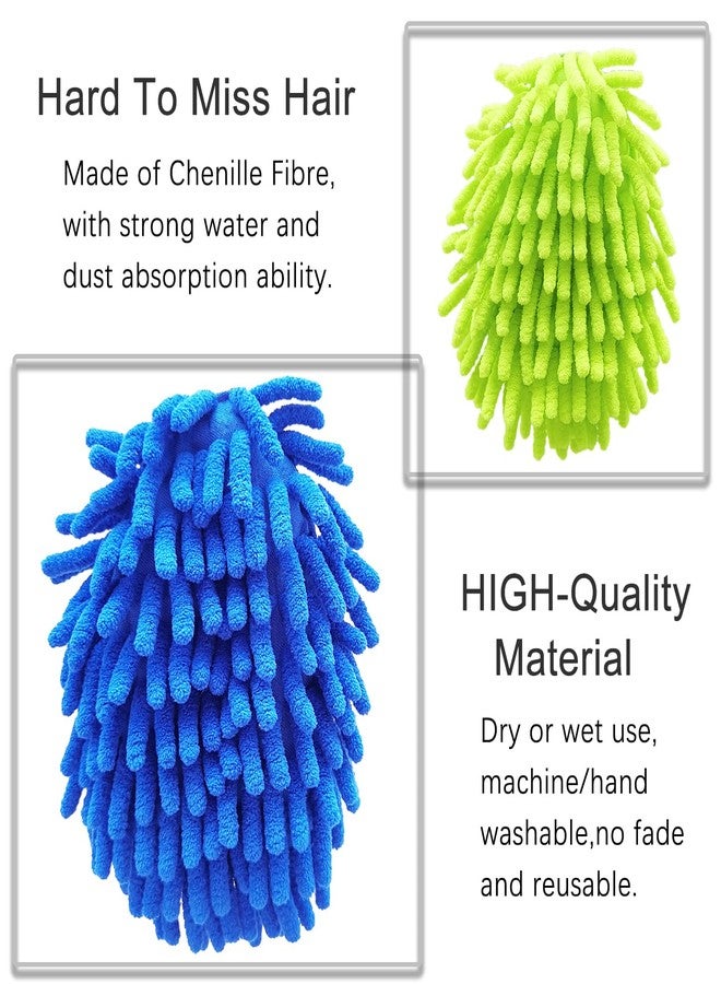 BAIDOON Microfiber Duster for Cleaning, Hand Washable Dusters with 4 pcs Replaceable Microfiber Head,Wet and Dry Use, Detachable Cleaning Supplies for Office, Car, Window, Furniture, Wall - Image 4
