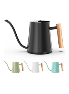Hihonor Water Can Indoor Plant Black 35oz with Long Spout Mini Water Can Indoor Metal Watering Can Pot for Indoor House Plant Bonsai Outdoor Garden Flowers Modern Decorative  - Image 1