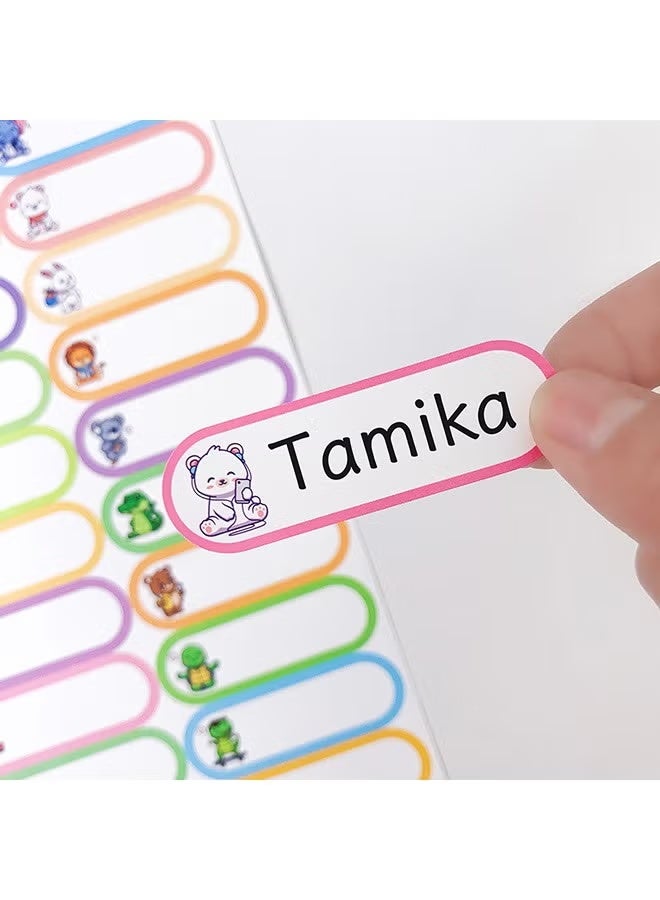 8 ورقات (240 قطعة) ملصقات أسماء المدارس لأغراض الأطفال مخصصة، ملصقات زجاجات الأطفال مقاومة للماء لرياض الأطفال، ذاتية التلميع، آمنة في غسالة الصحون، بطاقات أسماء للأطفال في الحضانة لزجاجات المياه. - Image 3