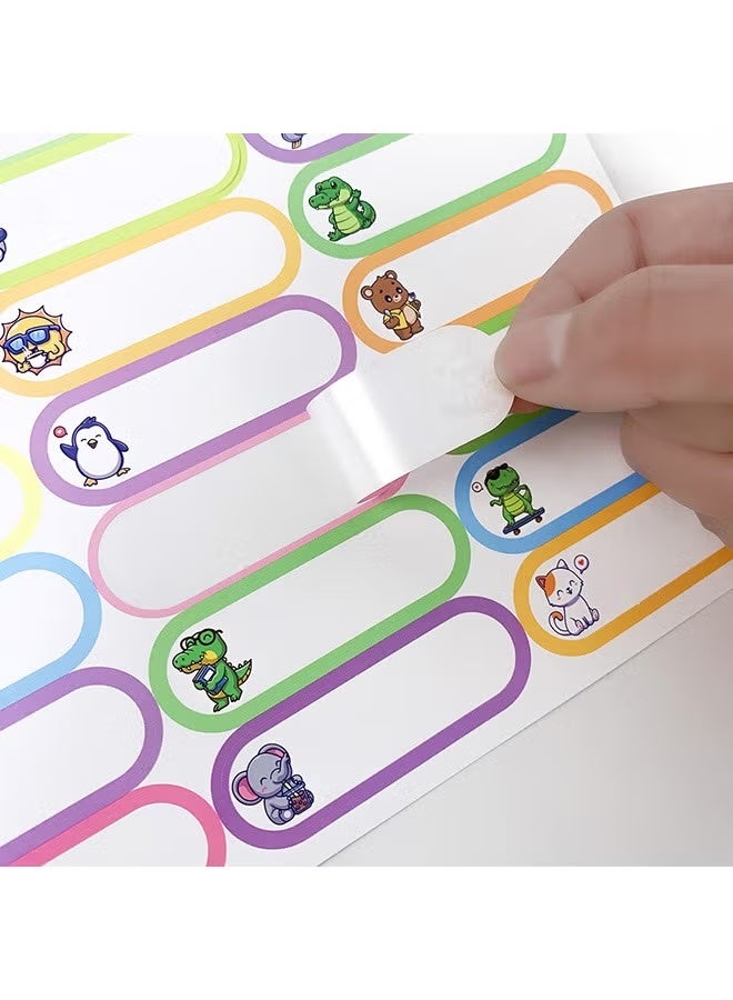 8 ورقات (240 قطعة) ملصقات أسماء المدارس لأغراض الأطفال مخصصة، ملصقات زجاجات الأطفال مقاومة للماء لرياض الأطفال، ذاتية التلميع، آمنة في غسالة الصحون، بطاقات أسماء للأطفال في الحضانة لزجاجات المياه. - Image 2