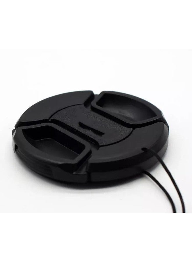 Lens Cover 49/52/55/58/62/67/72/77/82mm Middle Pinch Lens Cover With Lanyard-Color:77 - Image 1