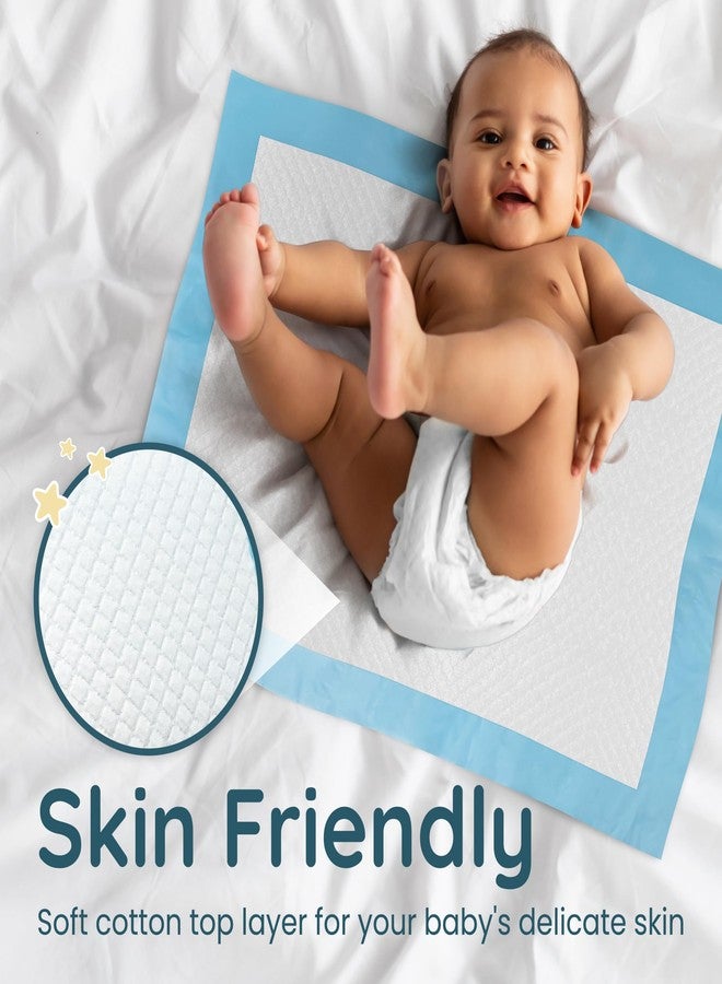 Reli. Disposable Changing Pads for Baby (220 Pack) | Disposable Diaper Changing Pads, 13" x 18" | Super Absorbent, Leak-Proof Liners | Waterproof, Quick Dry Underpads (Blue/White) - Image 4