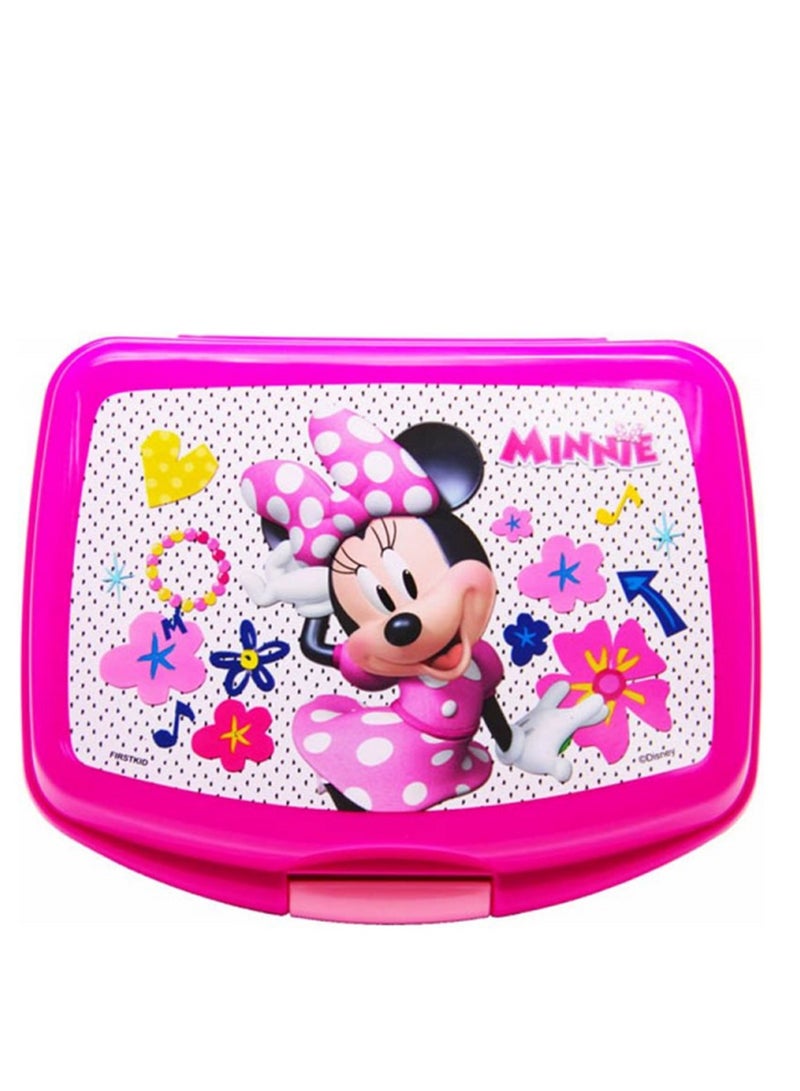 Minnie Mouse High Quality Durable Rectangular Lunch Box Pink  - Image 1