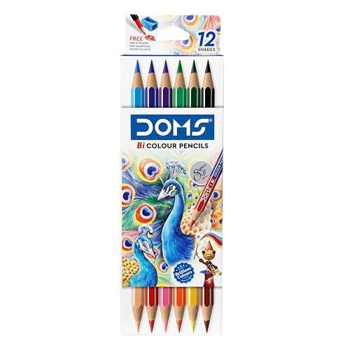 DOMS Junior Art Kit | Comes with a Transparent Zipper Bag | Perfect Value Pack | Kit for School Essentials | Gifting Range for Kids | Combination of 8 Stationery Items - Image 4