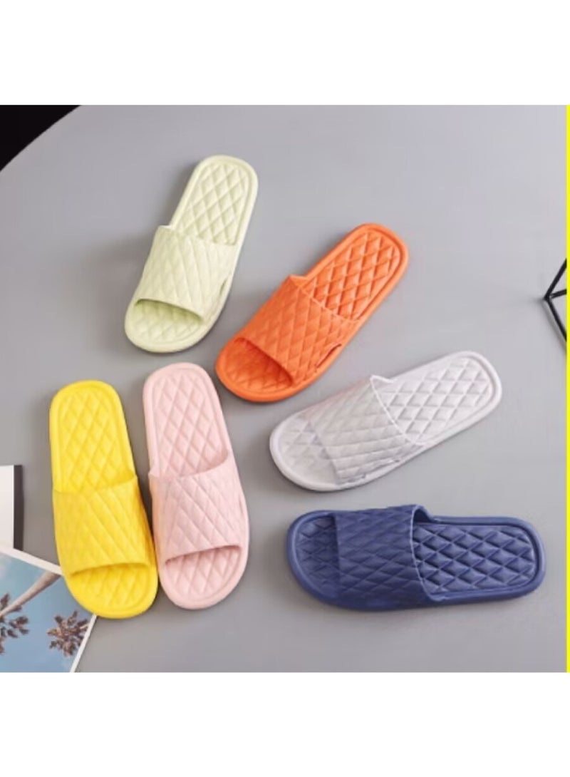 Bathroom Anti-slip Shower Indoor Soft Light Weight Flat Sandals Slippers for Indoor Outdoor Blue 44 - 45 - Image 3
