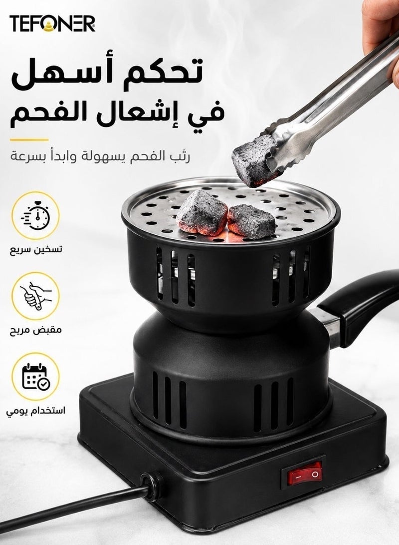 تيفونر ولاعة فحم كهربائيه 450 واط اللون الاسود ولاعه كهربائيه  جهاز فحم جهاز فحم موقد كهربائي موقد كهربائي صغير موقد فحم شعالة فحم كهربائيه ولاعة فحم موقد فحم شعالة فحم موقد فحم كهربائي - Image 5