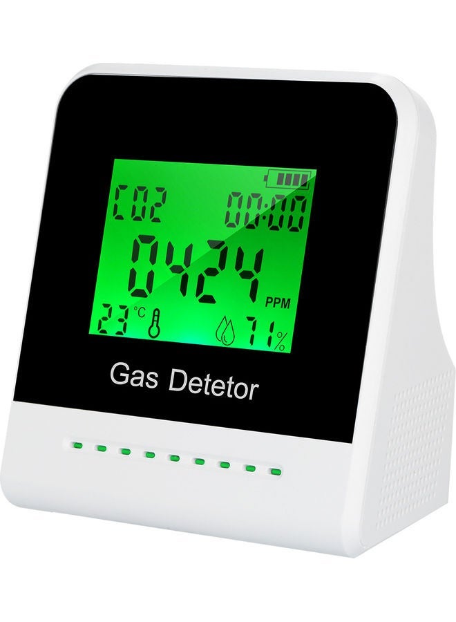 NIBEMINENT CO2 Monitor Digital Tester Black/White 11x6x11cm - Image 1