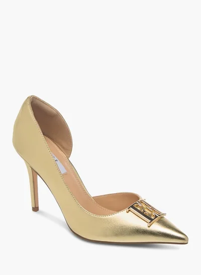 ELLE Womens Solid Slip-On Pumps With Stiletto Heels