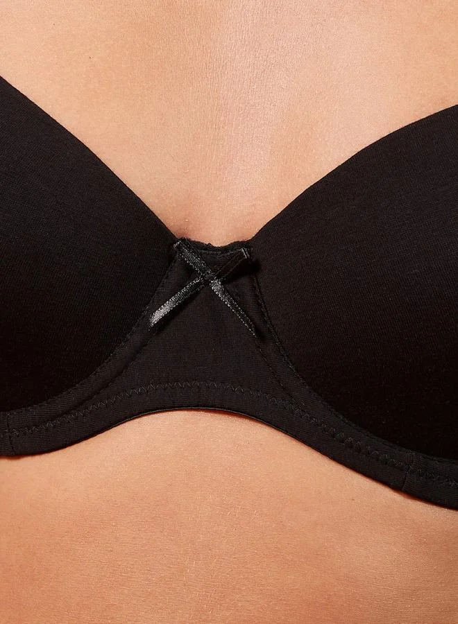 Splash FAV Underwired Bra with Adjustable Straps and Bow Detail