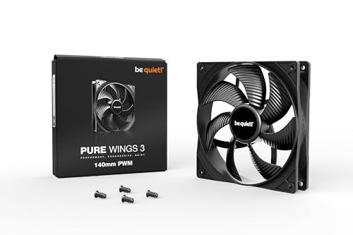 be quiet! Pure Wings 3 140mm Quiet PWM Case Fan | High top-end Speed with Low Minimum RPM | Extraordinary air Pressure | BL108 - Image 3