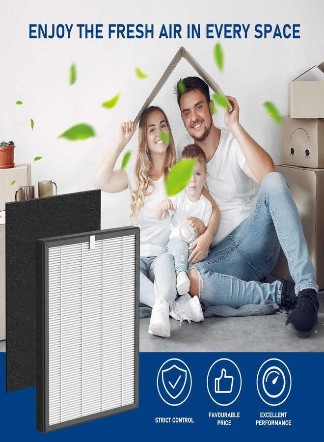 Fizerneer ProHEPA 9000 True HEPA Filters Replacement Compatible with VEVA ProHEPA 9000 Air Cleaner Purifier, 4 True HEPA Filters + 8 Activated Carbon Filters - Image 4