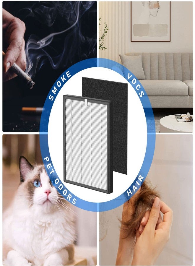 Fizerneer ProHEPA 9000 True HEPA Filters Replacement Compatible with VEVA ProHEPA 9000 Air Cleaner Purifier, 4 True HEPA Filters + 8 Activated Carbon Filters - Image 5