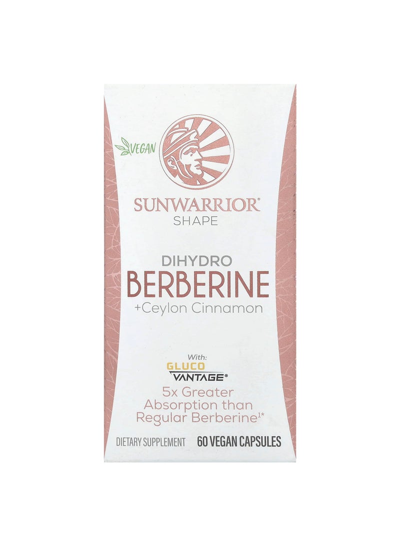 Shape, Dihydro Berberine + Ceylon Cinnamon, 60 Vegan Capsules