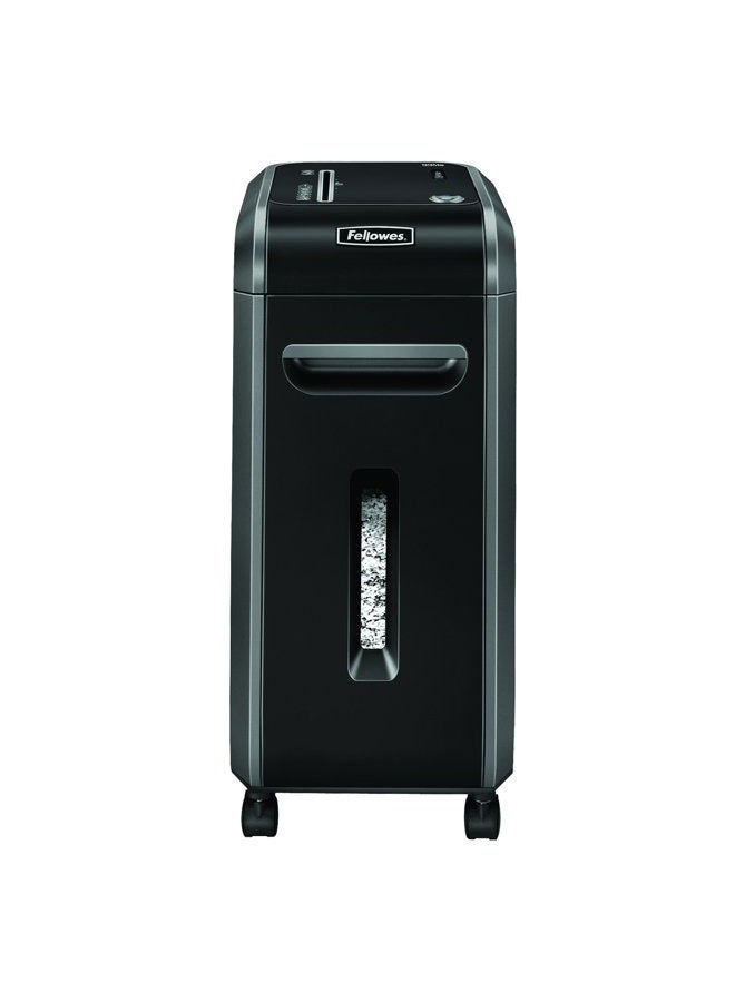 Fellowes 4609001 Powershred 99Ms 14-Sheet Micro-Cut Heavy Duty Paper Shredder with Auto Reverse, Black/Dark Silver, 25.2" x 11.4" x 17.3" - Image 2