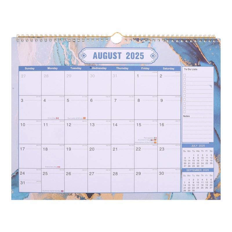 2025 2026 18 Month Hanging Wall Calendar Large Yearly Organizer for Home Office - Image 2