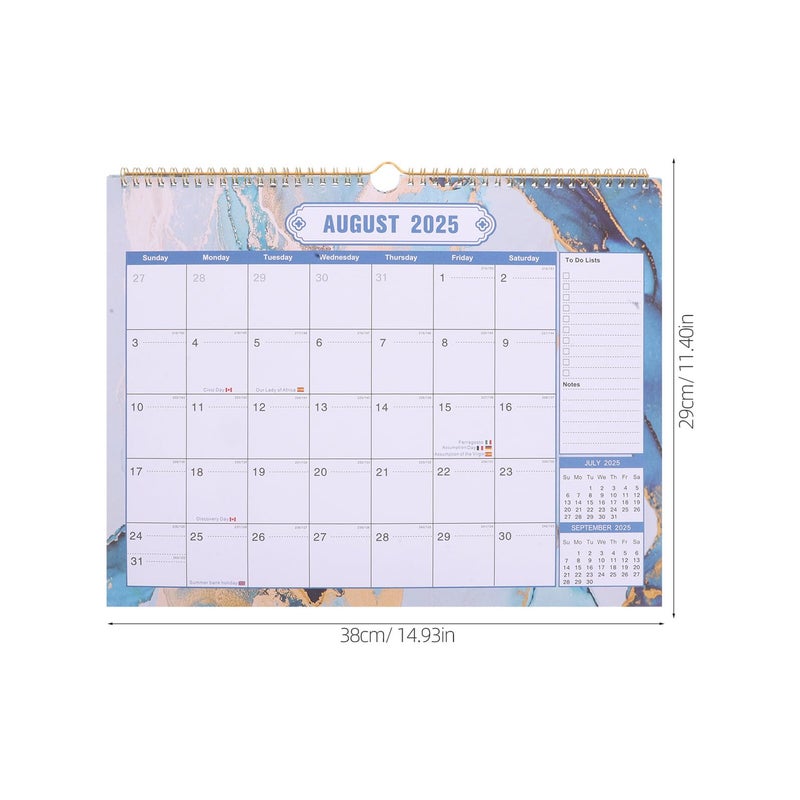 2025 2026 18 Month Hanging Wall Calendar Large Yearly Organizer for Home Office - Image 3