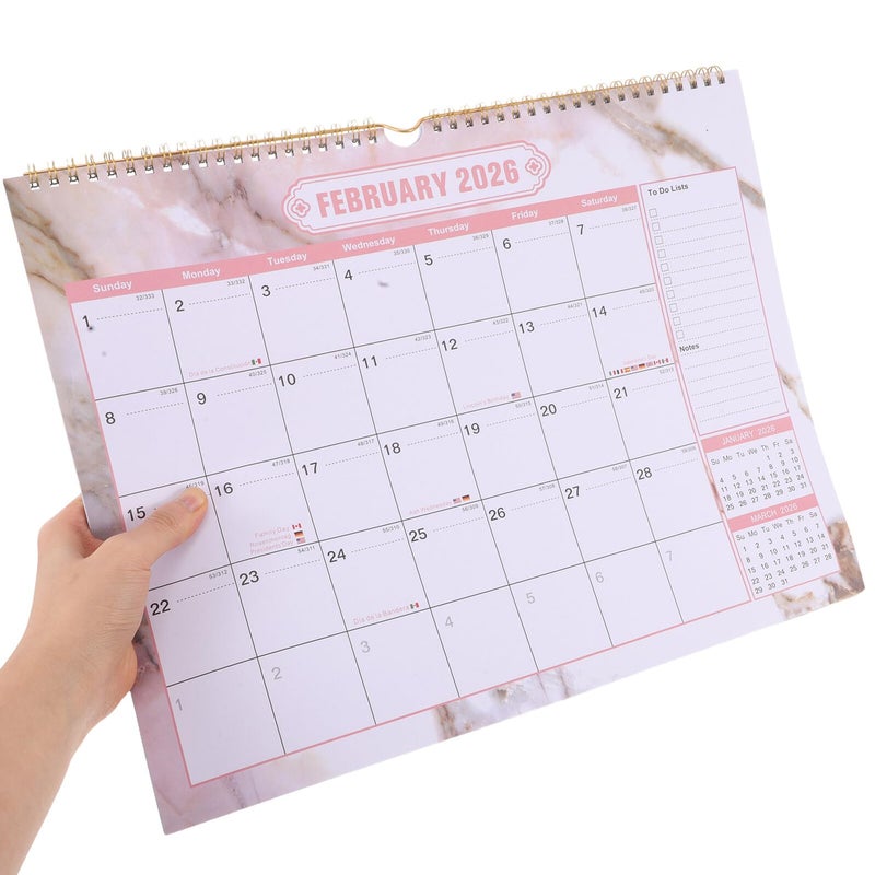 2025 2026 18 Month Hanging Wall Calendar Large Yearly Organizer for Home Office - Image 5