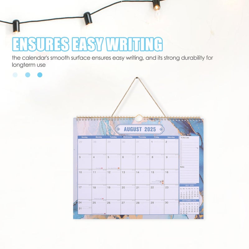 2025 2026 18 Month Hanging Wall Calendar Large Yearly Organizer for Home Office - Image 4