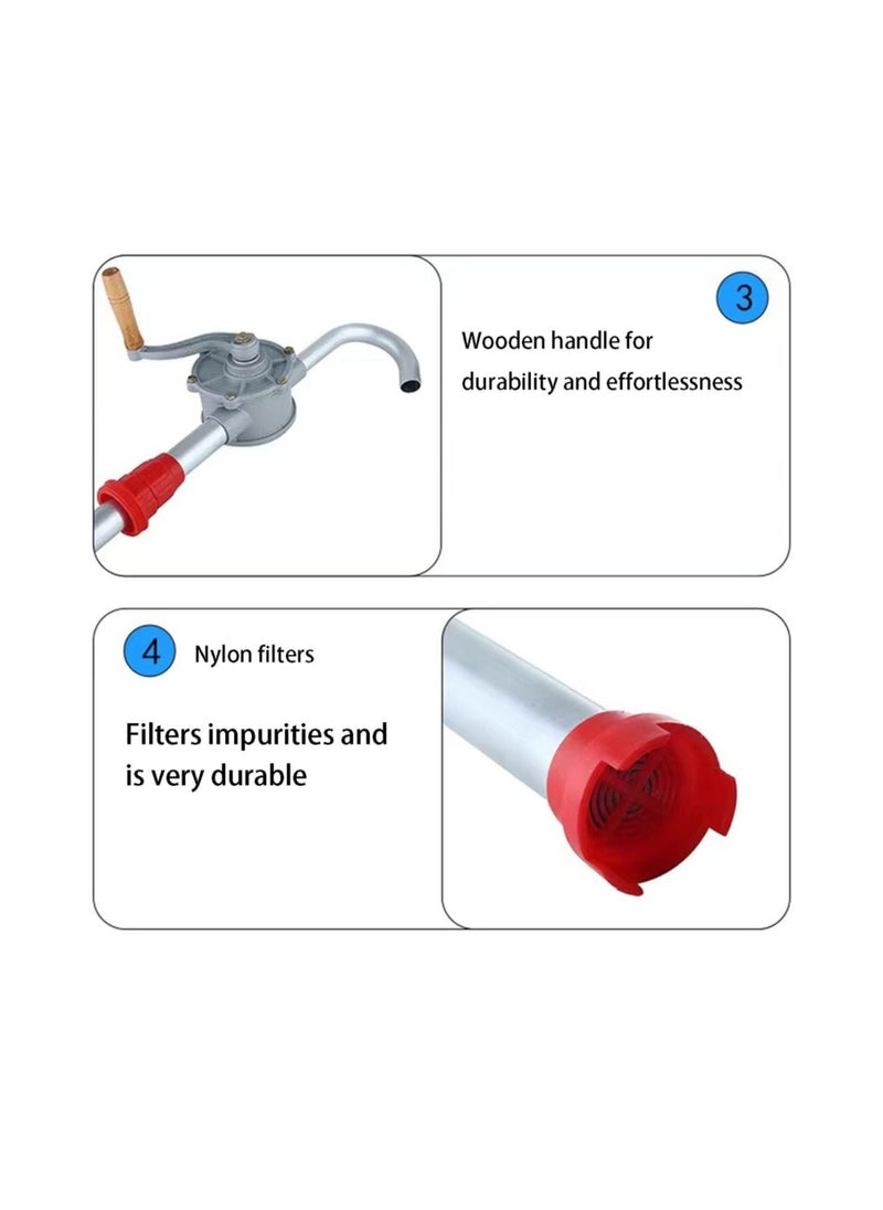 Generic 55-Gallon Drum Pump for Diesel Transfer, Aluminum Alloy with Corrosion-Resistant Properties, Designed for 5 to 55-Gallon Drums.  - Image 4
