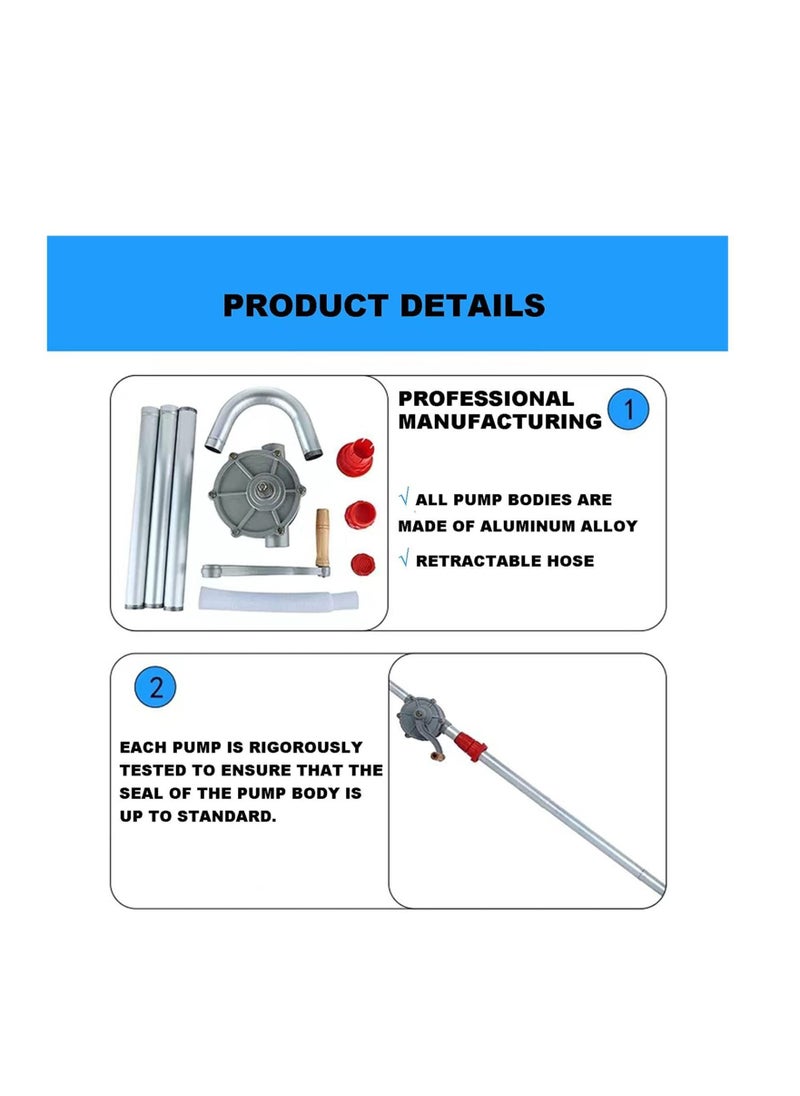 Generic 55-Gallon Drum Pump for Diesel Transfer, Aluminum Alloy with Corrosion-Resistant Properties, Designed for 5 to 55-Gallon Drums.  - Image 2