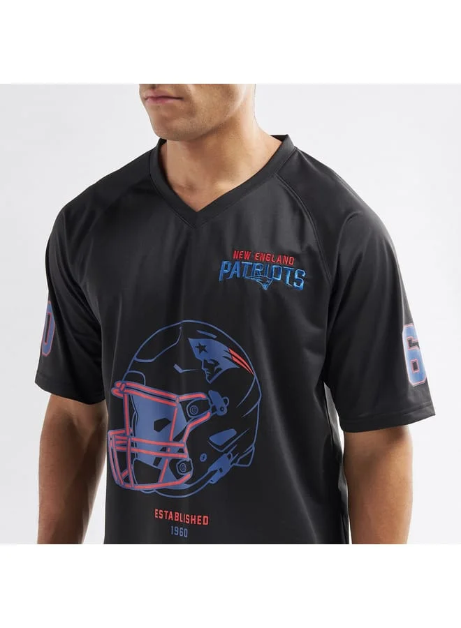 Splash FAV New England Patriots Print NFL League T-shirt