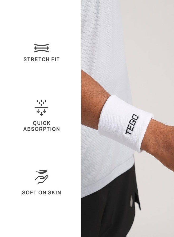 تيجو سوار معصم TEGO Core Performance | سوار سريع الامتصاص للعرق | تصميم مرن وناعم | سوار رياضي منخفض الارتفاع للتدريب والجري ويوم المباراة - Image 2