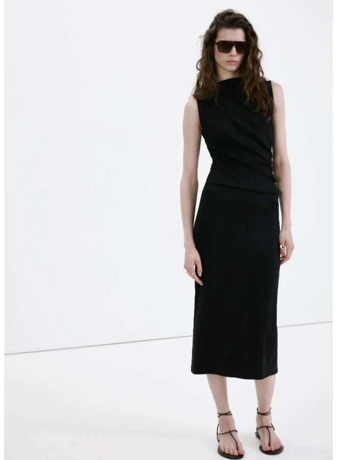 MANGO  Long draped dress for Women | Best Price UAE