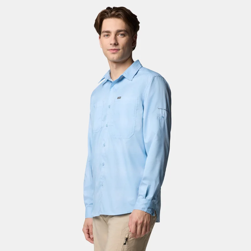 Columbia Blue Men's Silver Ridge™ Utility Lite Plaid Shirt for Men | Best Price UAE