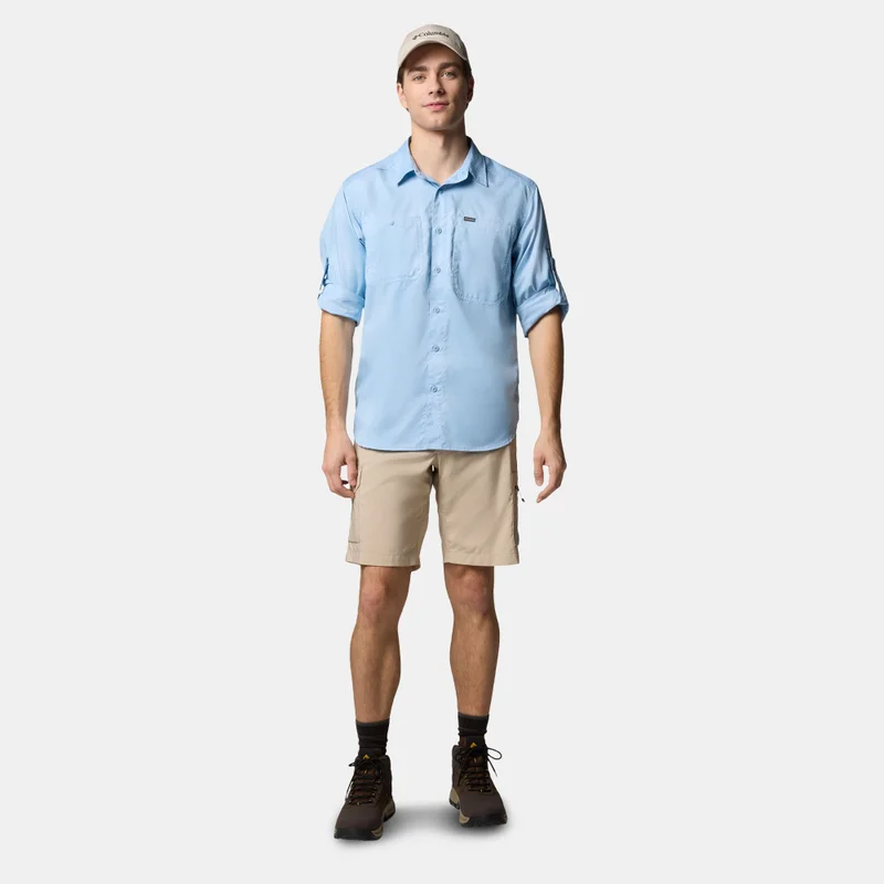 Columbia Blue Men's Silver Ridge™ Utility Lite Plaid Shirt for Men | Best Price UAE